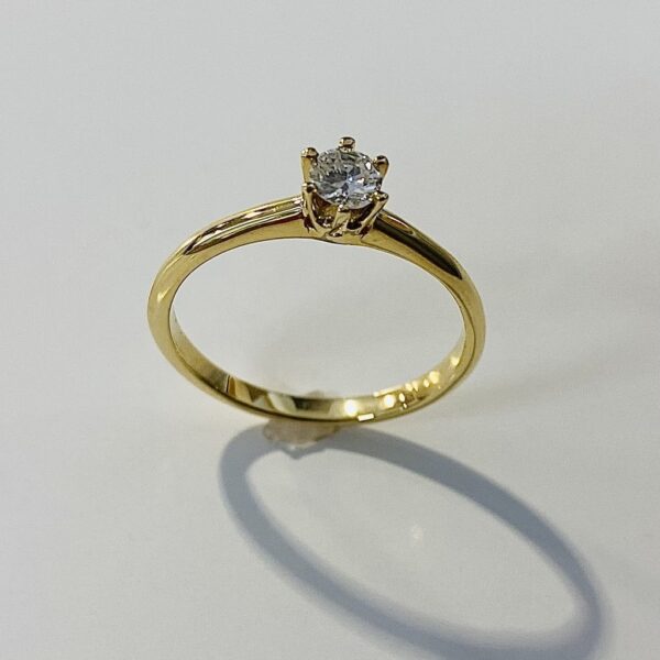 Brillantring 750 Gelbgold